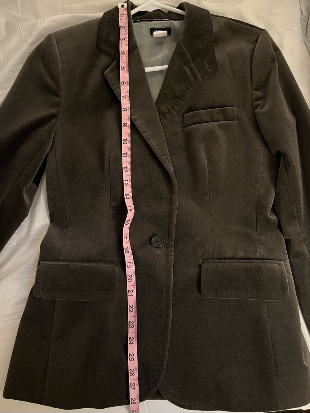 Velvet Single-Button Blazer - Picture 15 of 16